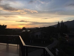 Vue depuis lâhĂ©bergement