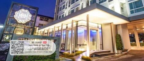 Fassade der Unterkunft