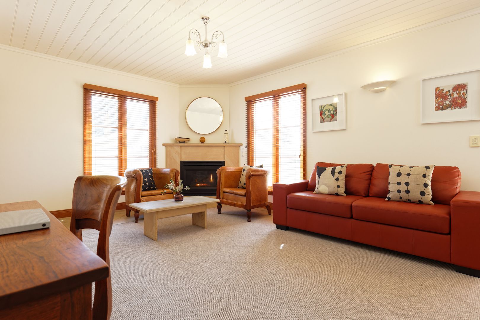 deluxe apartment, 1 bedroom, non smoking, kitchen | living area | flat-screen tv, fireplace