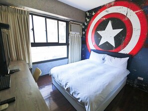 Kamar Double Bisnis, 1 kamar tidur | Tirai kedap cahaya, kedap suara, Wi-Fi gratis, dan seprai linen