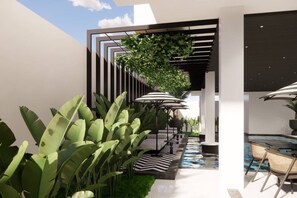 Àrea exterior de l'allotjament