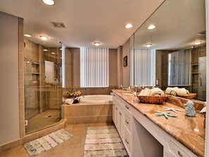 Bathtub, hair dryer