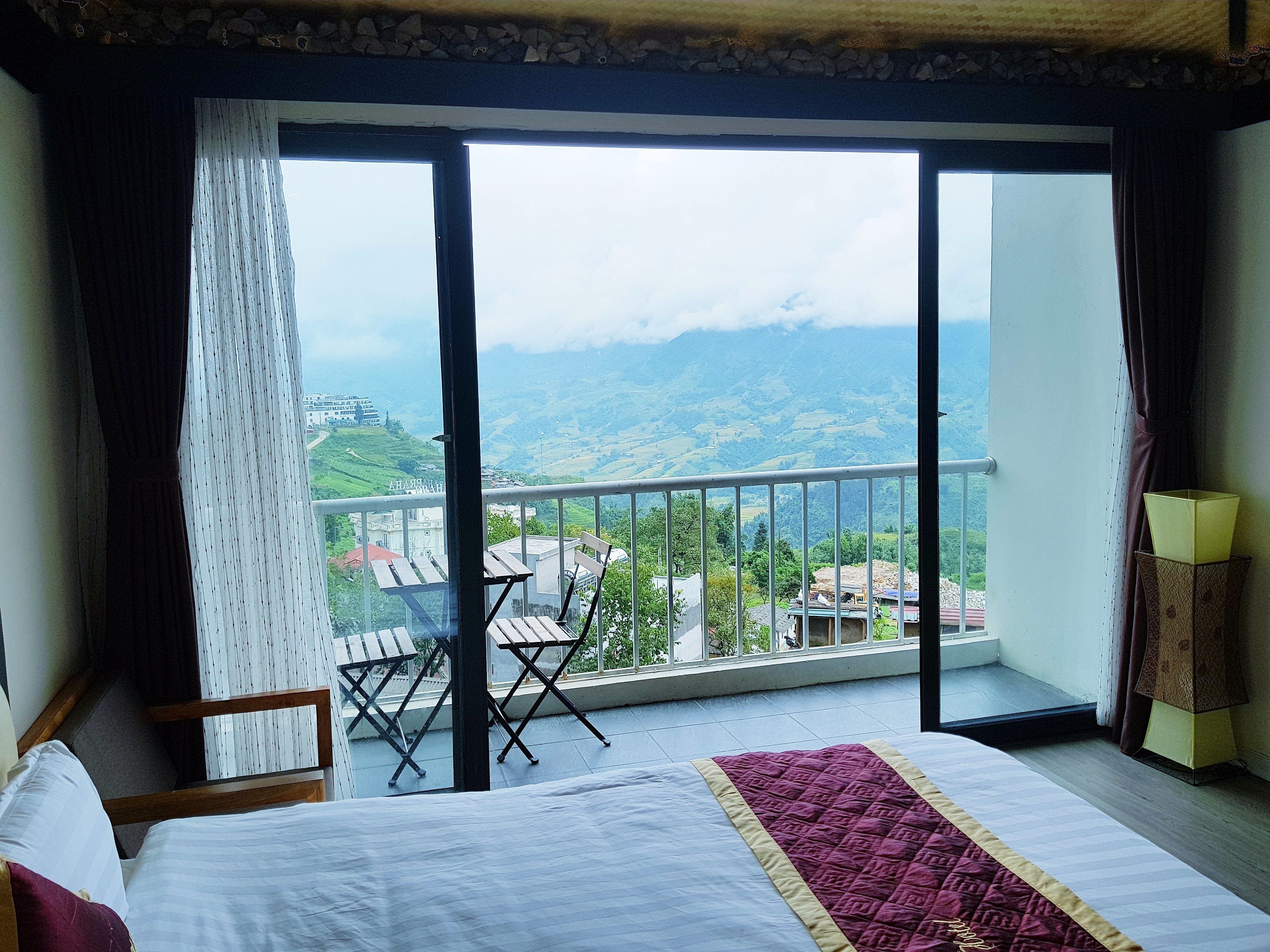 deluxe double room, mountain view | view from room