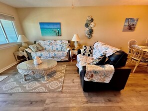 TV, DVD player, books