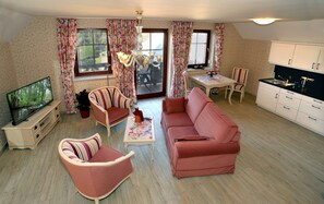 公寓, 1 間臥室 (Nr. 5) | 客廳 | 等離子電視