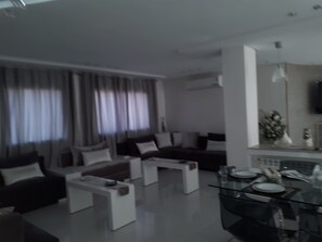 Villa, 5 Bedrooms | Living area | Plasma TV, fireplace - Villa Pleine Nature (Fes)