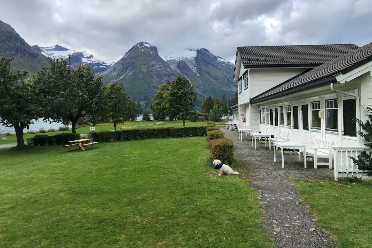 Motell Dobbeltrom economy (Annex, separate buidiling) | Blick auf den Garten