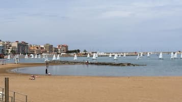 Vlak bij het strand