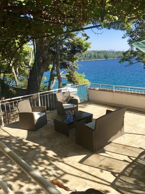 Terrace/patio - Apartments Lumbarda Bay (Lumbarda)