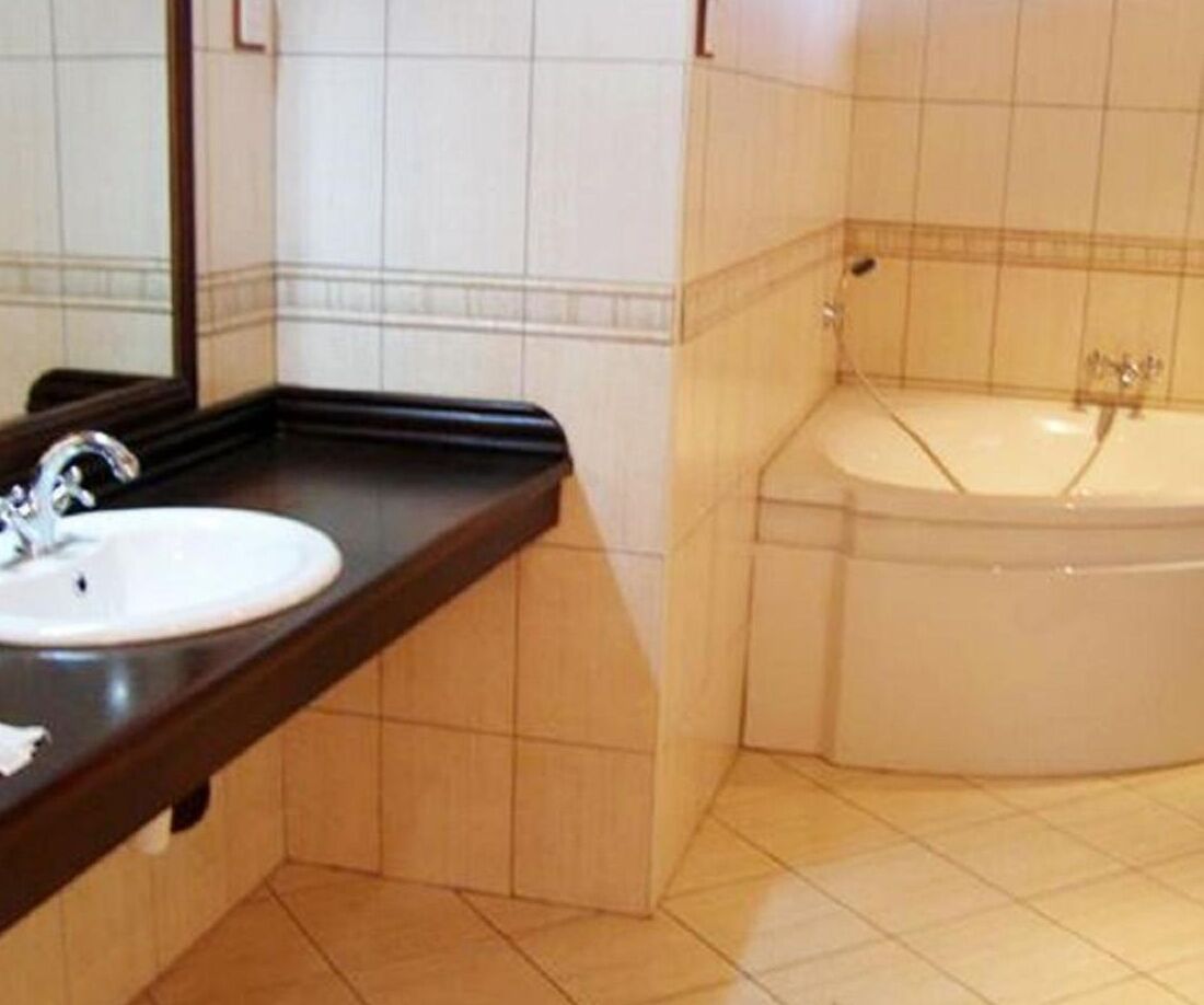 free toiletries, hair dryer, slippers, bidet