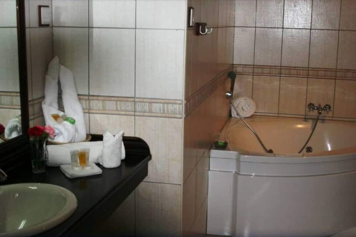 free toiletries, hair dryer, slippers, bidet