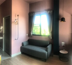 Suite – premier, 1 kingsize-seng | Sengetøy av topp kvalitet, skrivebord og wi-fi (inkludert)