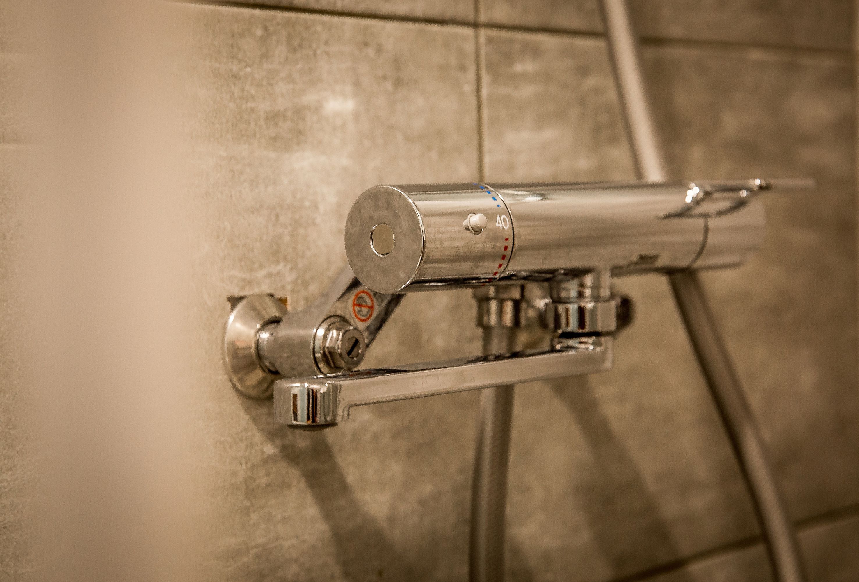 shower, rainfall showerhead, designer toiletries, hair dryer