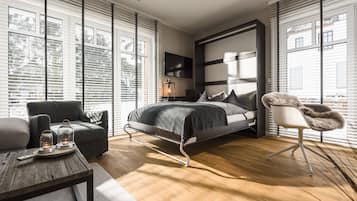 2 Schlafzimmer, Zimmersafe, Bügeleisen/Bügelbrett, Reisekinderbett