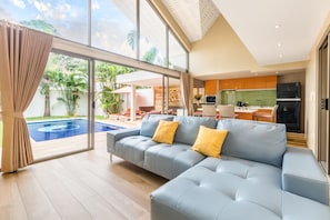 Deluxe Villa, 2 Bedrooms, Pool View, Beachside | View from room