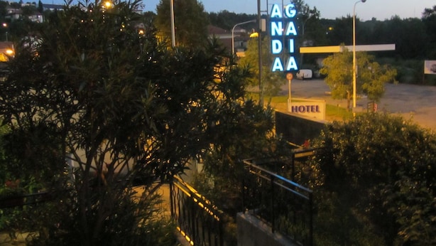 A hotel sign with the name 'Locanda' and a 'HOTEL' sign below it. - Locanda Gaia (Muggia)