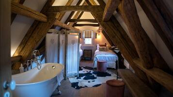 Cottage Lune de Miel, sauna | Salle de bain | Douche, articles de toilette gratuits, sĂšche-cheveux, peignoirs