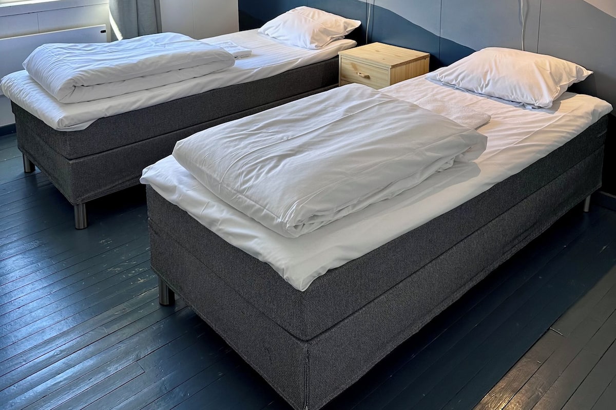 Economy Room, 2 Twin Beds, Shared Bathroom | Pillowtop beds, iron/ironing board (on request), WiFi (free)