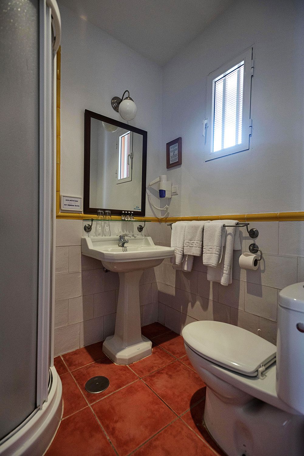 suite | bathroom | hair dryer, towels