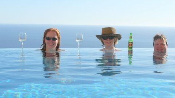 A pool with clear blue water and a view of the ocean in the background. -  Montecristo Luxury Villa#11-Christmas/New Years-Highest Pt/Best View-12/16-1/17 (Quivira)