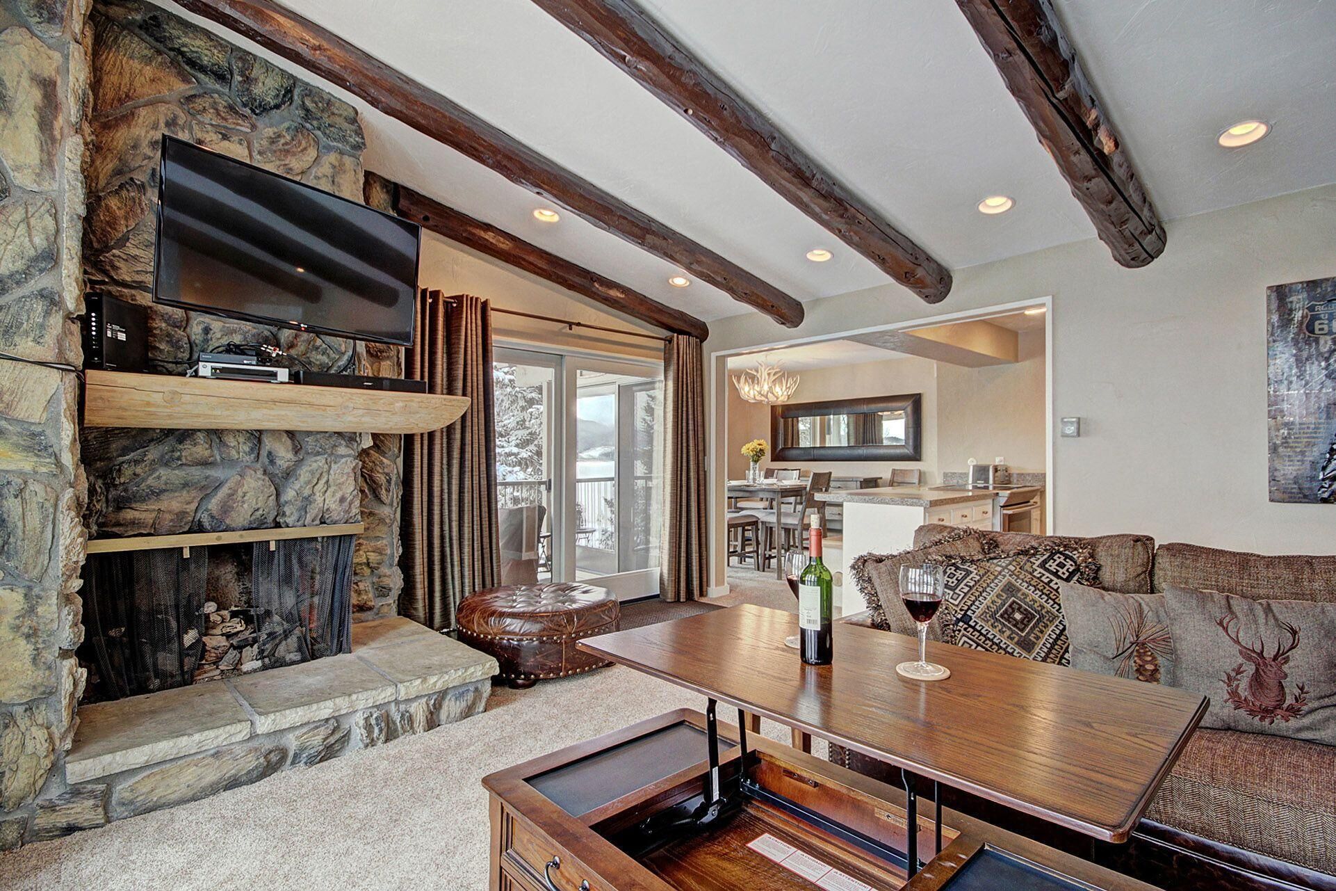 TV connectée, cheminée