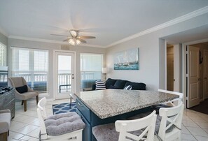 Interior - Seascape - Barefoot Bliss - 2/2 Beachfront Condo with Ocean View from Balcony (Galveston)
