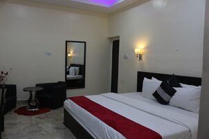 Suite básica | Ropa de cama de alta calidad, caja fuerte, escritorio