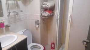 Departamento | Baño | Regadera y toallas 