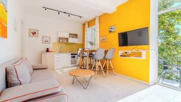 Klassiek appartement | Woonruimte | Lcd-televisie