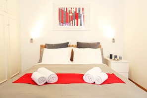 Appartement | 1 chambre, lits bébé (gratuits), Wi-Fi gratuit, draps fournis
