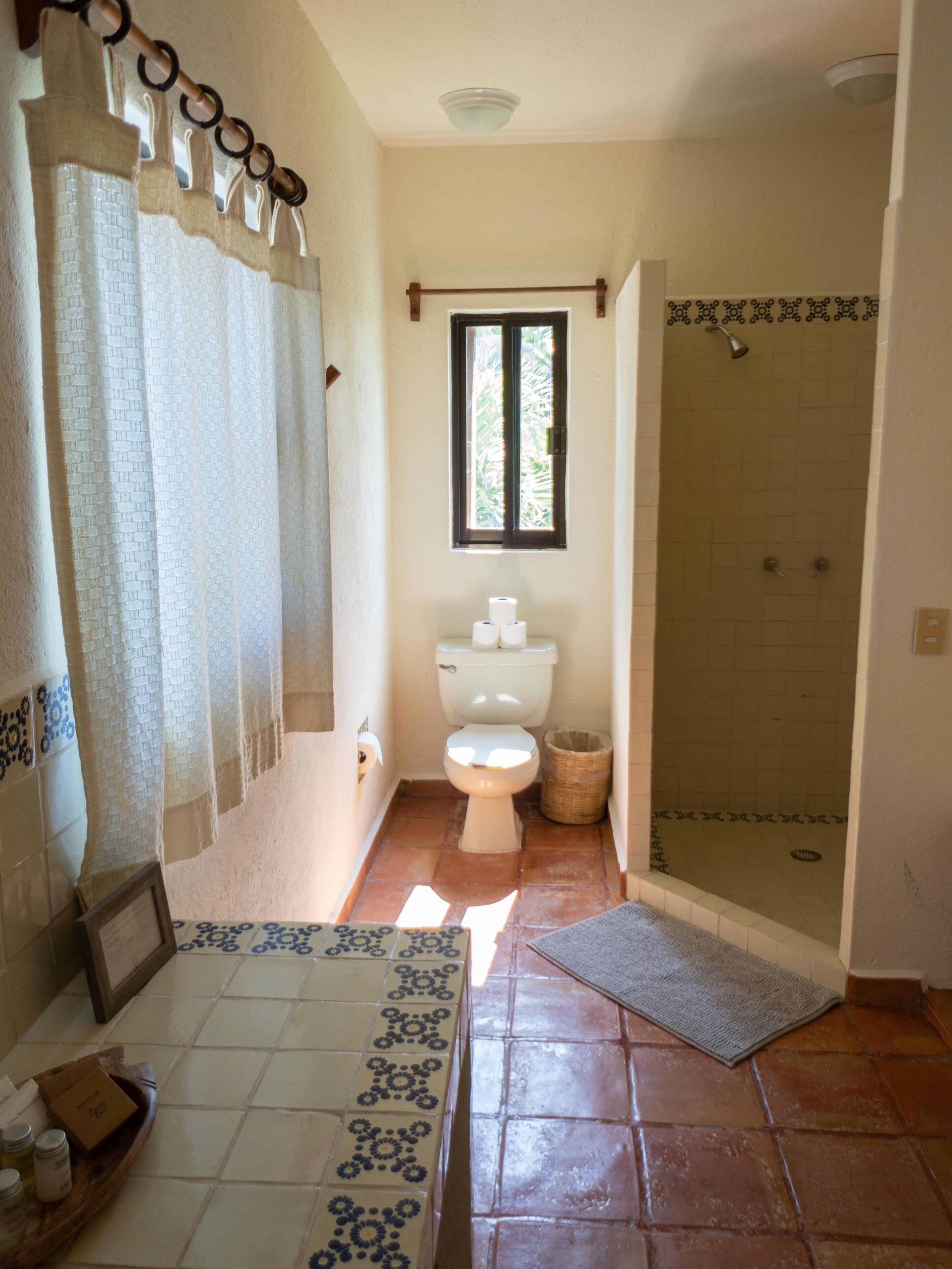 ocean suite | bathroom | shower, free toiletries, towels, soap