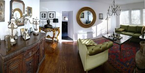 Deluxe Apartment, 2 Bedrooms, 2 Bathrooms | Living area | Flat-screen TV, stereo