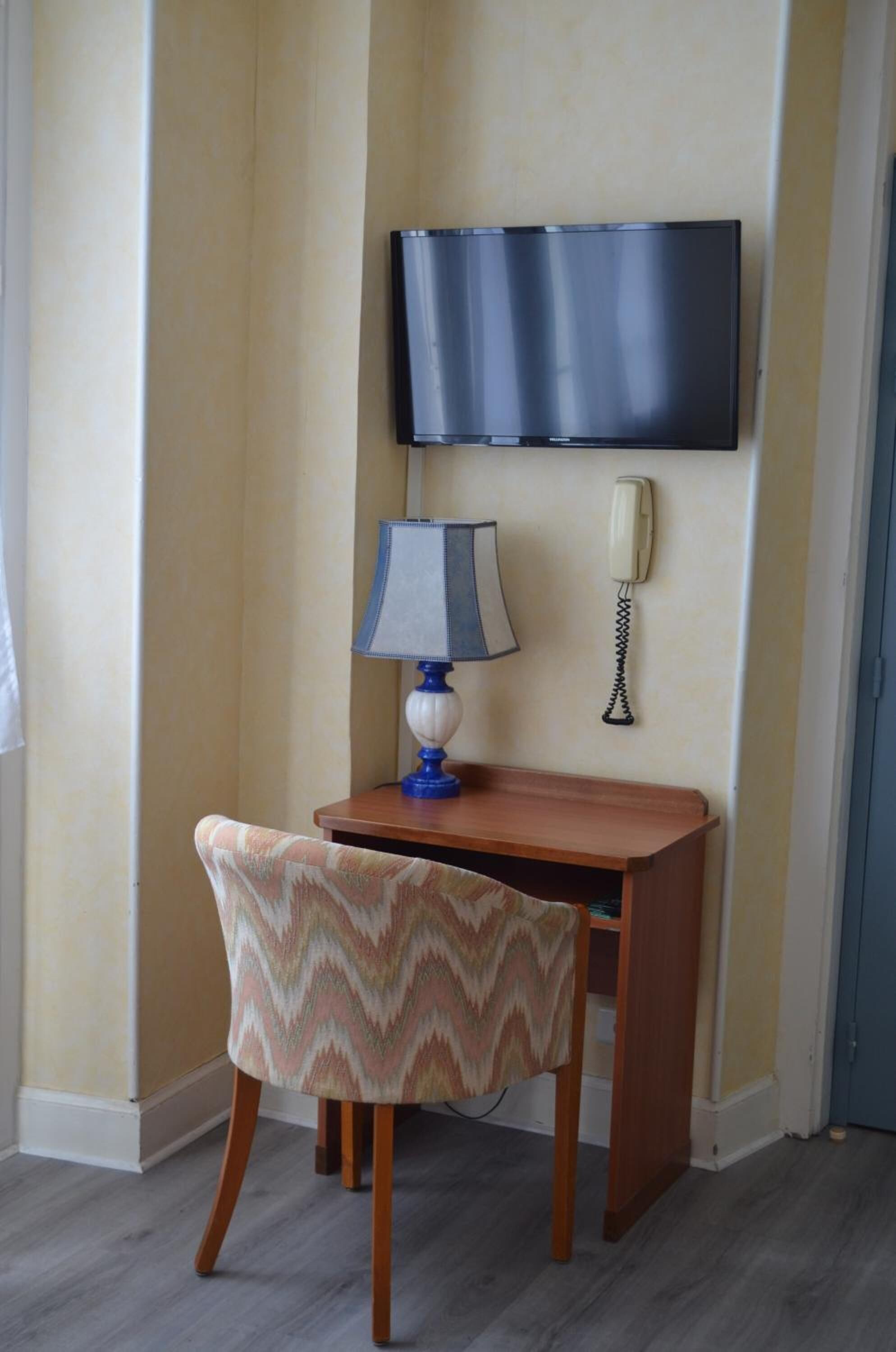 individually decorated, individually furnished, desk, blackout curtains