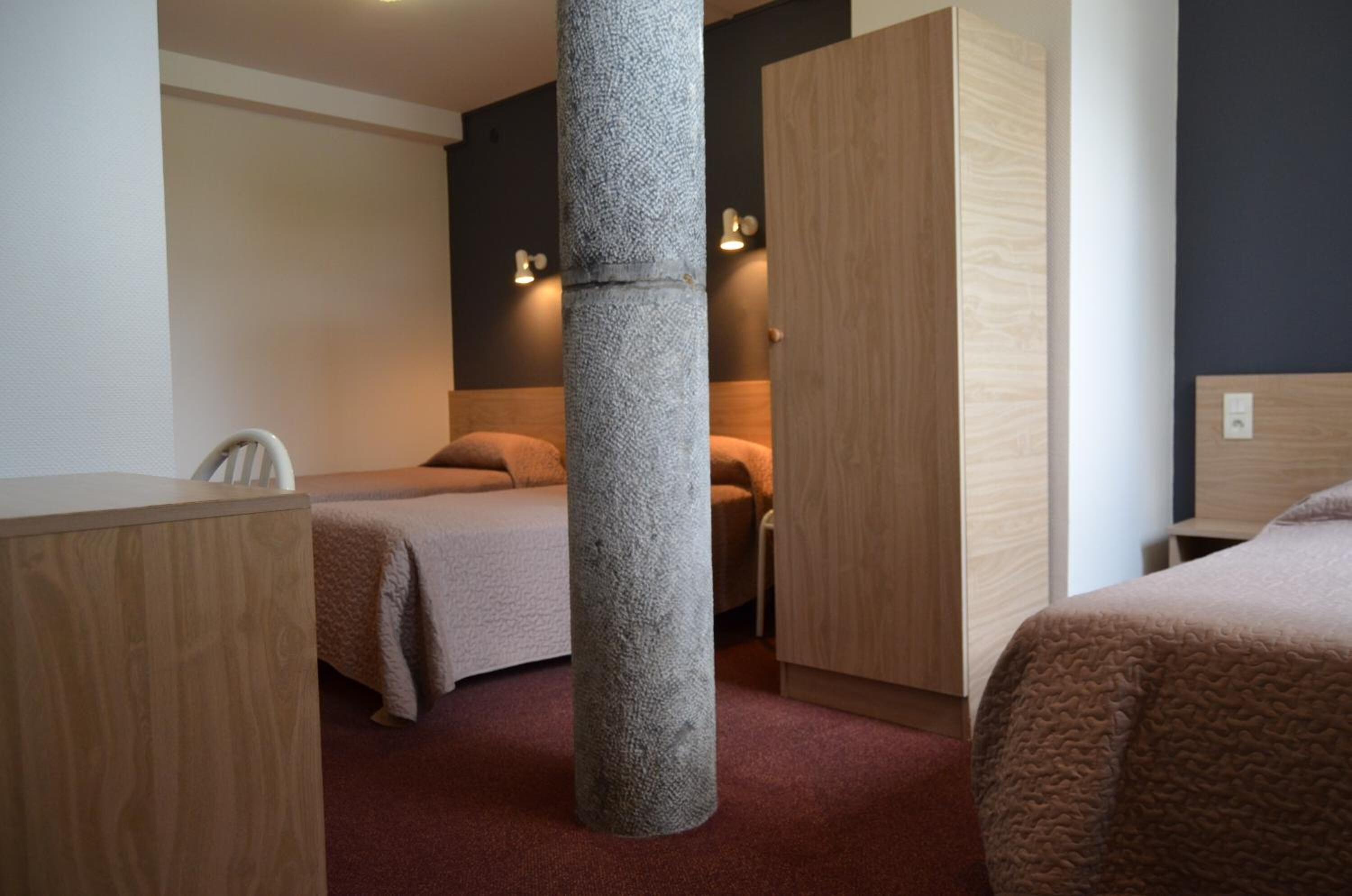 individually decorated, individually furnished, desk, blackout curtains