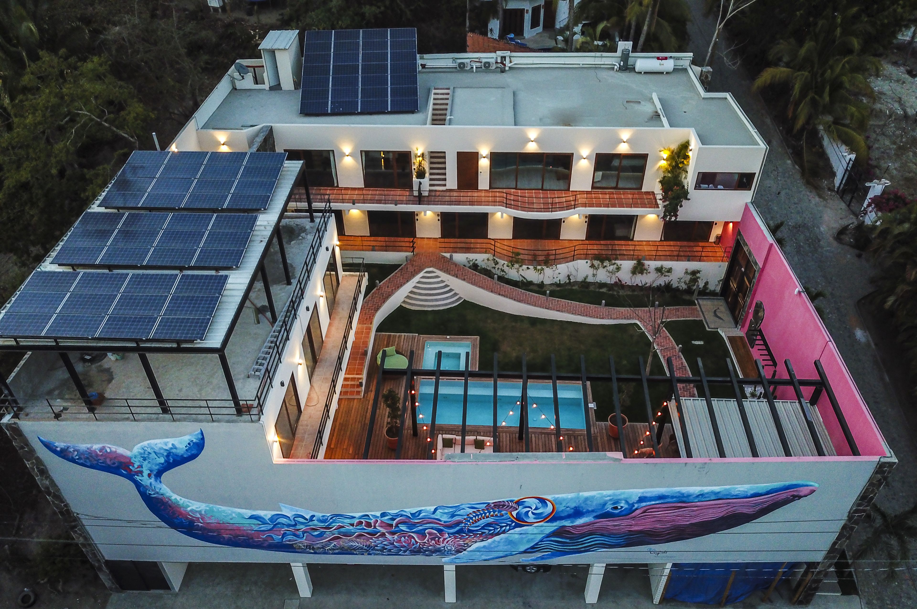 Fachada del alojamiento - Noche