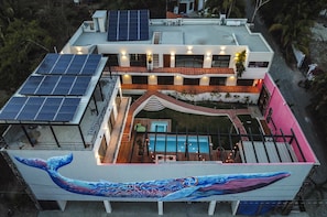 Front of property – evening/night - Casa de la Ballena (Sayulita)
