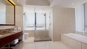 Free toiletries, hair dryer, bathrobes