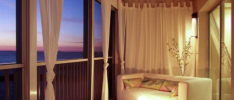 TV connectée, cheminée