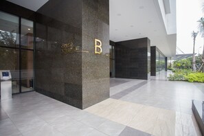 Outdoor banquet area