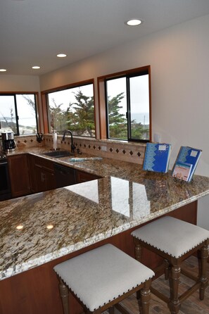 Fridge, microwave, oven, stovetop - Stunning Sea View - License # 0104 (Pacific Grove)