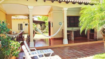 Deluxe House, Multiple Bedrooms, Non Smoking, Pool View | Terrace/patio
