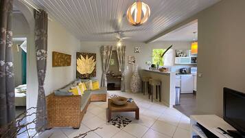 Télévision, lecteur de DVD, livres, chaßne hi-fi