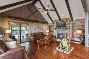 Interior - Lakefront home with tennis court, pool table, dock, enclosed porch, and firepit! (St. Germain)