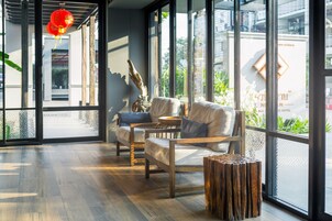 Sala de estar en el lobby