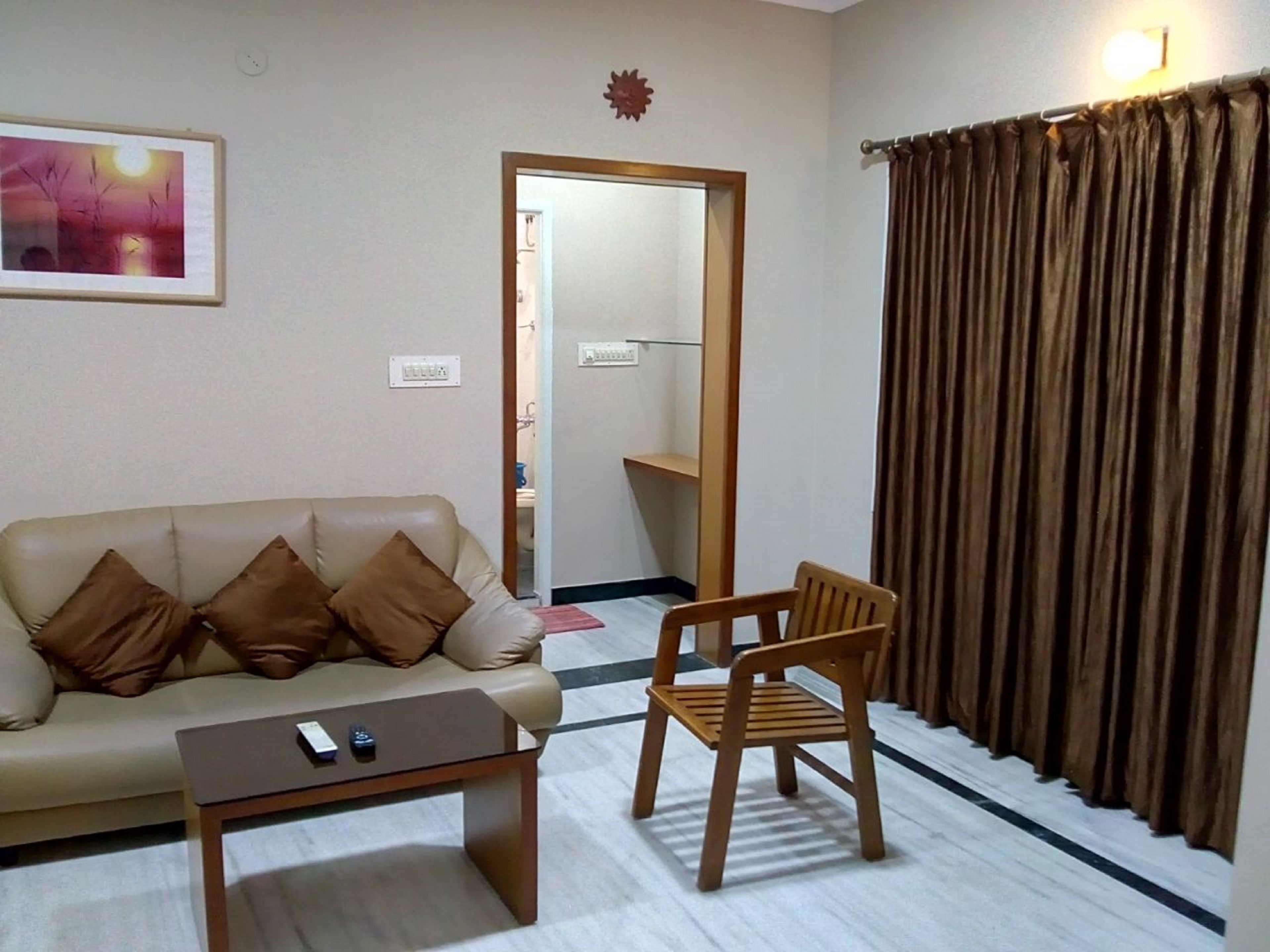 Apartment, 1 Double Bed | Living room | Flat-screen TV