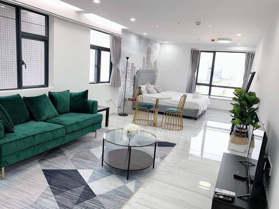 Business-Studio, 1 Schlafzimmer | Hochwertige Bettwaren, individuell dekoriert, individuell eingerichtet