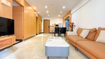 Familjerum för fyra - 2 sovrum | Sängtillbehör av högsta kvalitet, individuell inredning och unika möbler