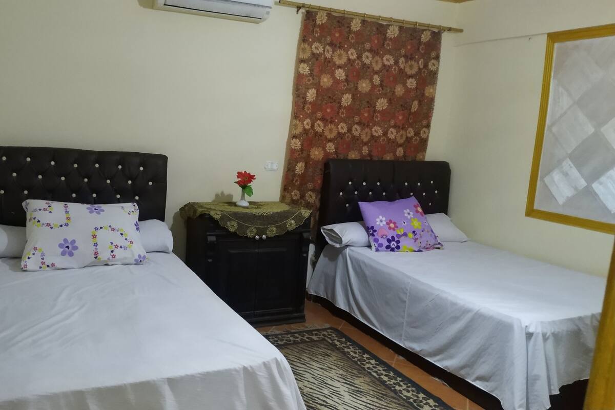 Blackout drapes, iron/ironing board (on request), WiFi (free)