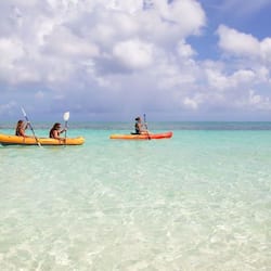 Kayak excursions right off the beach