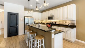 Deluxe Villa, 6 Bedrooms, Private Pool | Private kitchen | Espresso maker, full-size fridge, microwave, oven